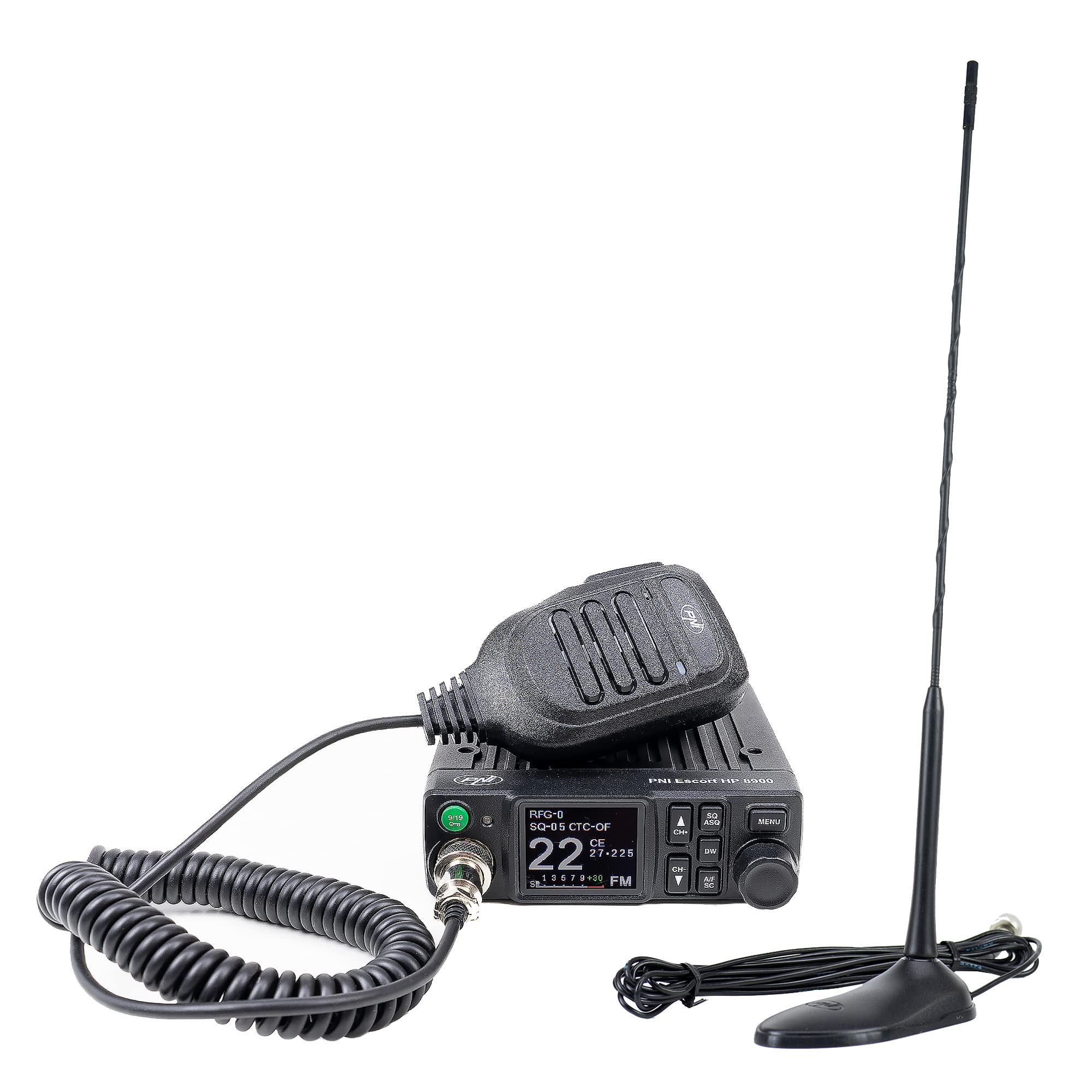CB PNI Escort HP 9700 USB Radio with Extra 45 Antenna & Magnetic Base - Long Range Communication for Truckers, RV & Emergency Preparedness