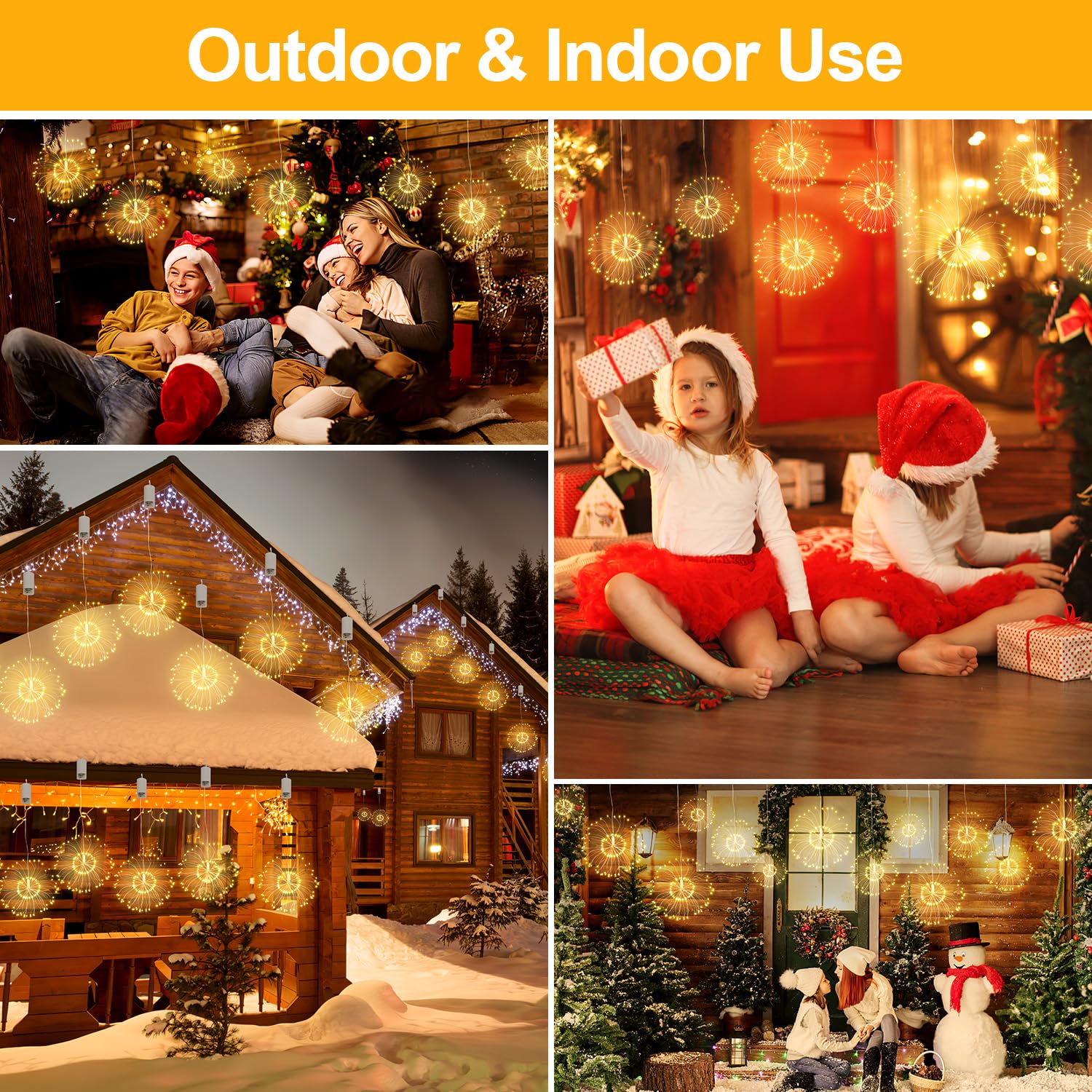 6 Pack Copper Wire LED Fairy Lights - Dimmable, Battery Operated, Waterproof with Remote Control & 8 Lighting Modes - Perfect for Home Decor, Patio, Christmas Tree, Wedding, Party and Outdoor Decoration