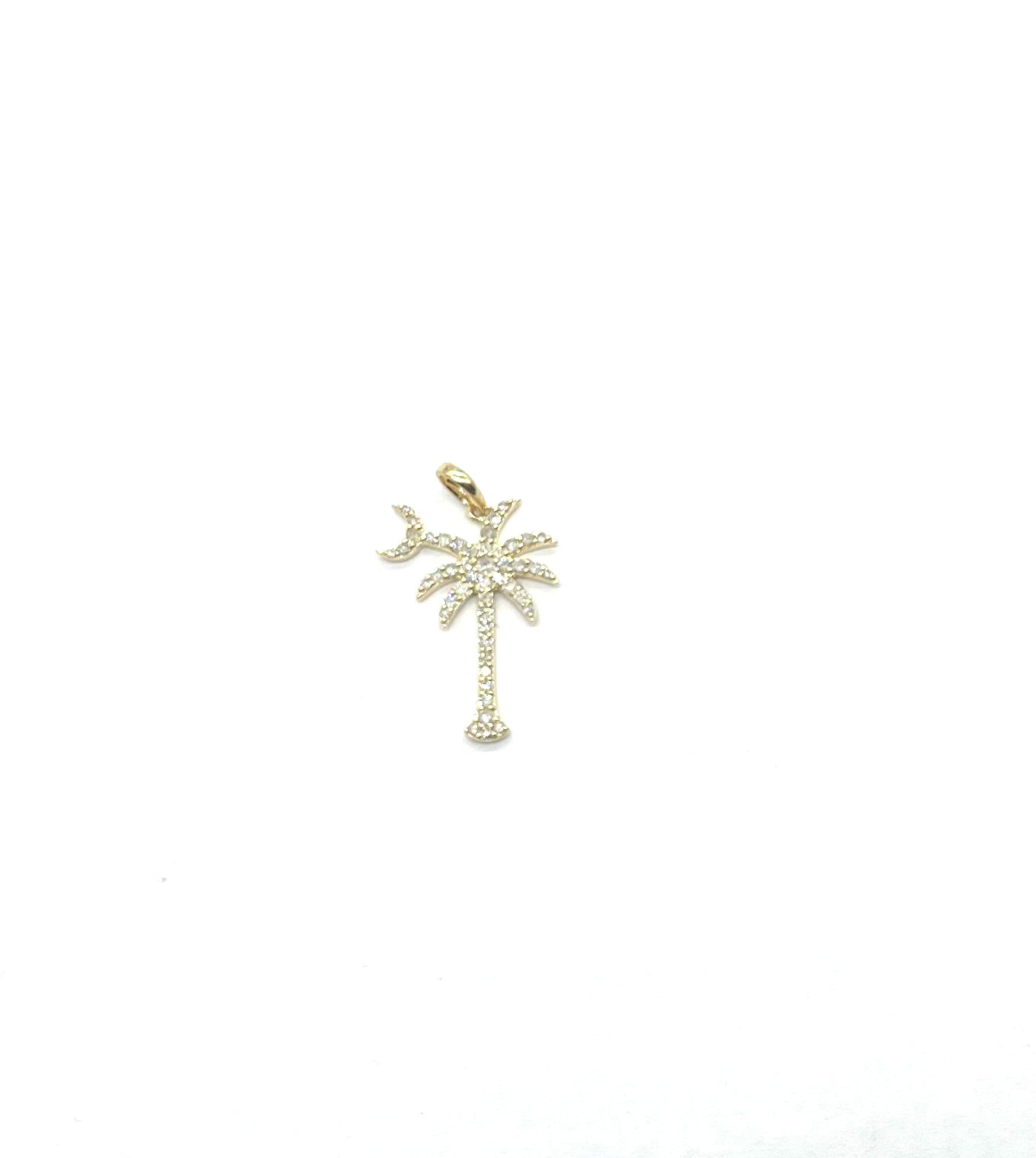 1/2 Carat SC Palm Tree Diamond Pendant Necklace for Women - Elegant 14K Gold Jewelry Gift for Birthday, Anniversary & Special Occasions