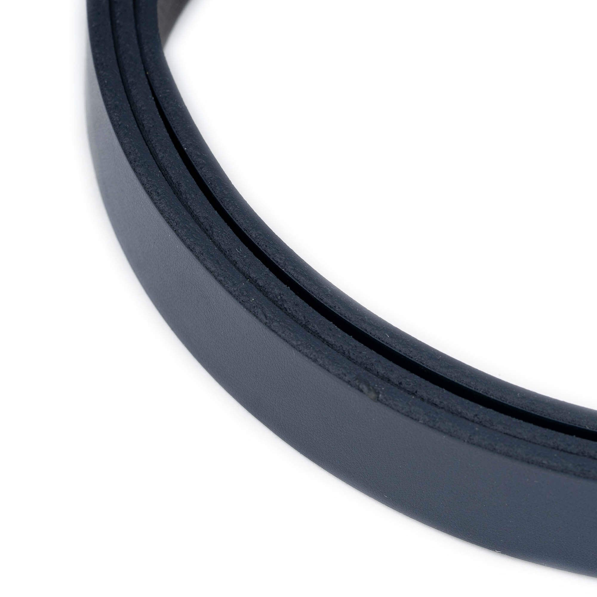 2.0 cm Dark Blue Genuine Leather Belt Strap for Dunhill Buckles - Women's Replacement Accessory - Perfect for Office, Casual Wear & Fashion Outfits