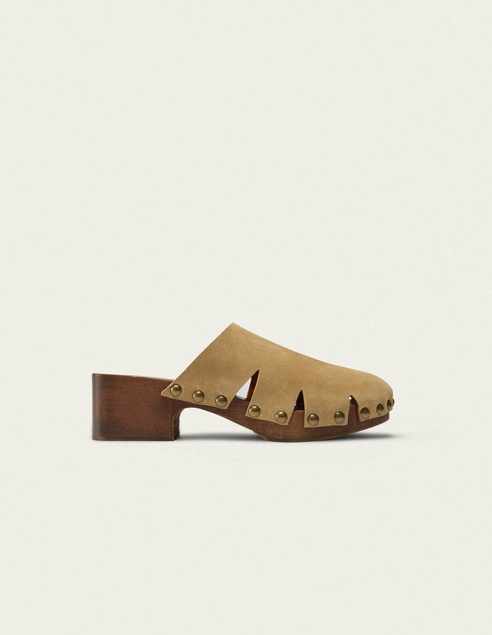 Yura Suede Mules in Taupe - Comfortable Slip-On Shoes for Women, Perfect for Casual Outings, Office Wear & Everyday Comfort