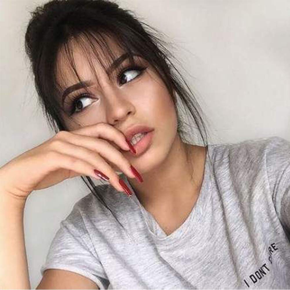 D-DIVINE Clip-in Synthetic Hair Bangs Extensions for Women - Natural-Looking Fringe Bangs for Instant Volume & Style | Perfect for Cosplay, Costumes & Everyday Fashion