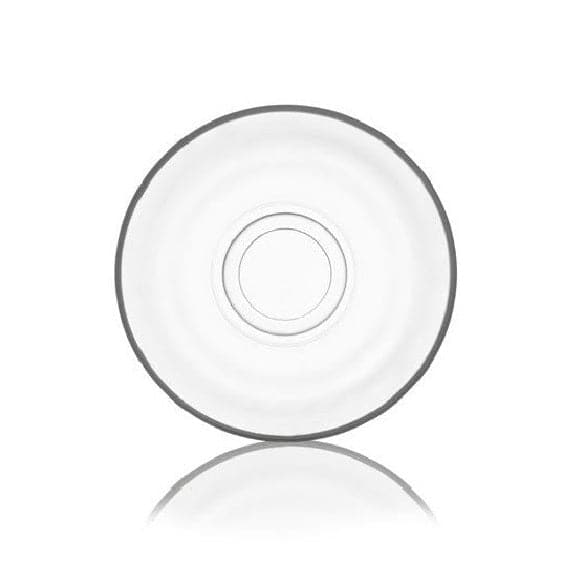 6-Piece Tea Glass Saucer Set - Elegant Dessert Plates for Tea Parties, Coffee Time & Home Decor - Durable Porcelain Appetizer Dishes for Afternoon Tea & Special Occasions