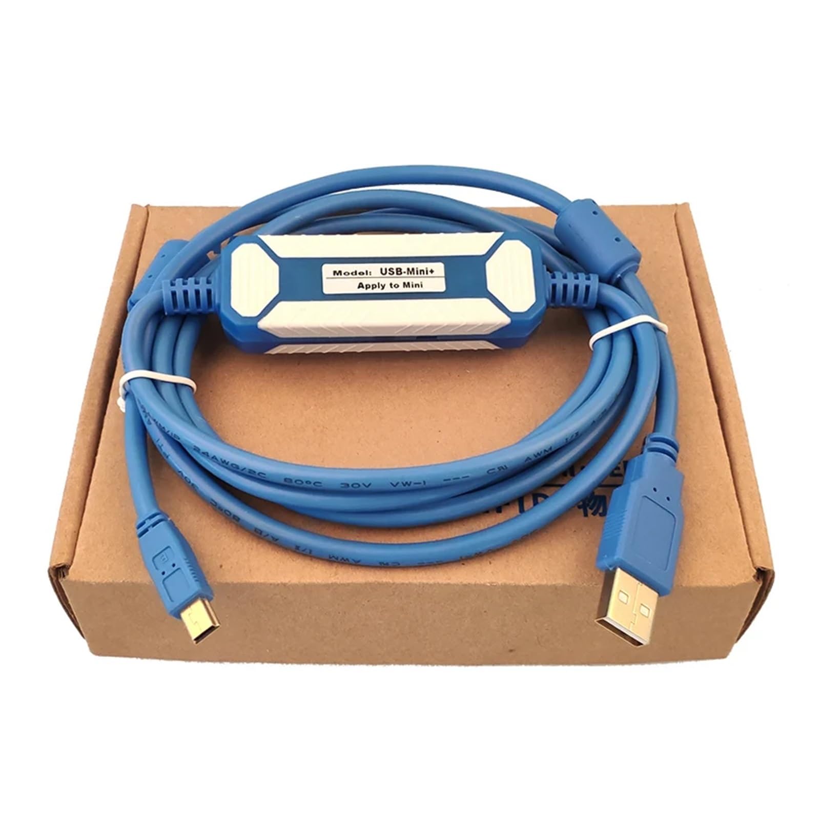 AJOHBM A5/A6 Series Servo Drive Debug Cable USB-Mini Programming Cable (USB-Mini-Isolated, 2m) - Perfect for Industrial Automation, CNC Machines & Robotics Control Systems