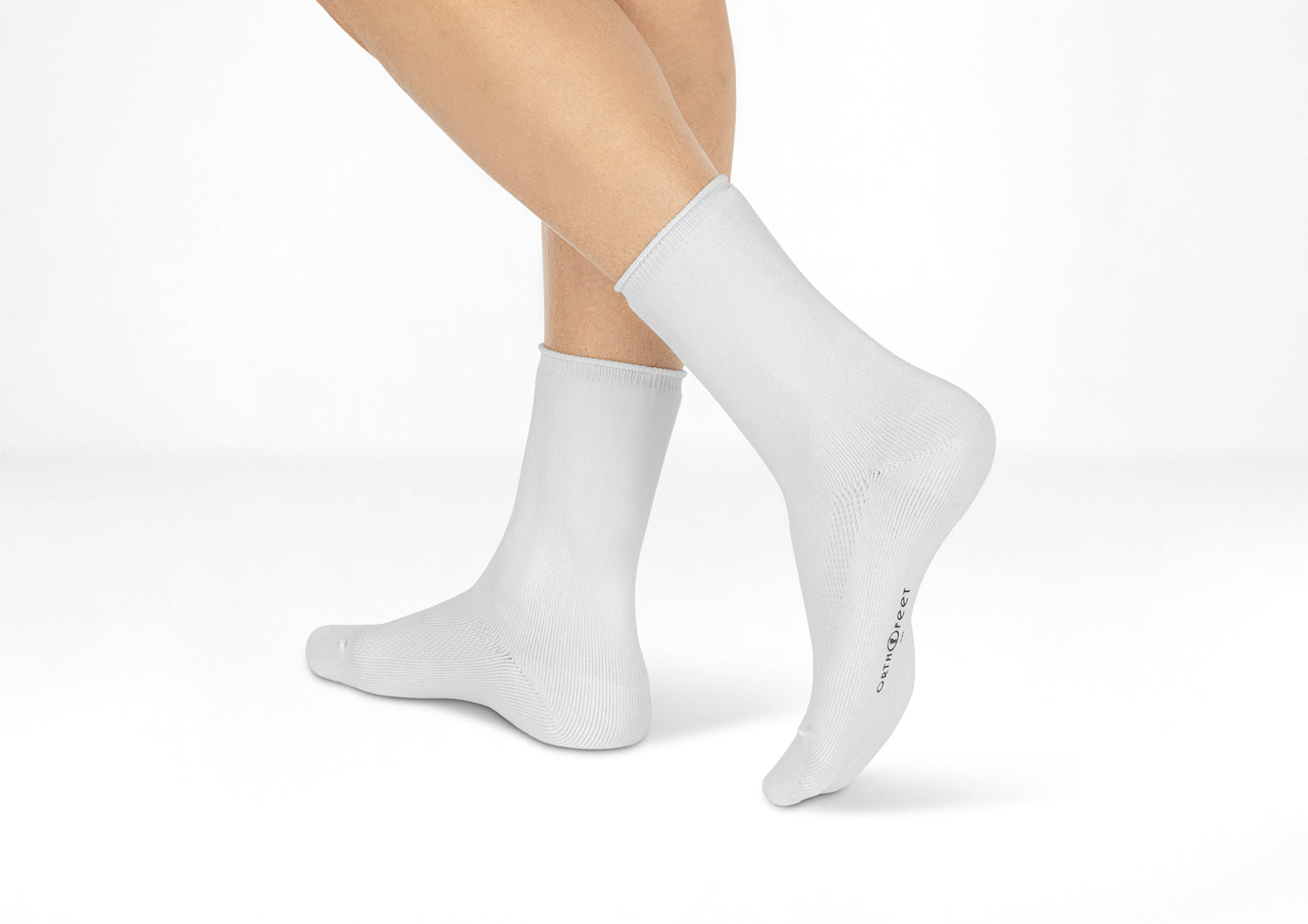 Extra Roomy Diabetic Socks for Men & Women - Thick Cotton White Non-Binding Socks for Swollen Feet - Ideal for Diabetes, Edema and Circulation Issues - Perfect for Daily Wear & Comfort