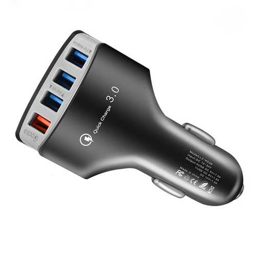 Bakeey 4 Ports QC3.0 Fast Car Charger for iPhone X/8/8 Plus, OnePlus 5T, Xiaomi Redmi 5 Plus, Samsung S8 - Quick Charge for Road Trips & Commuting