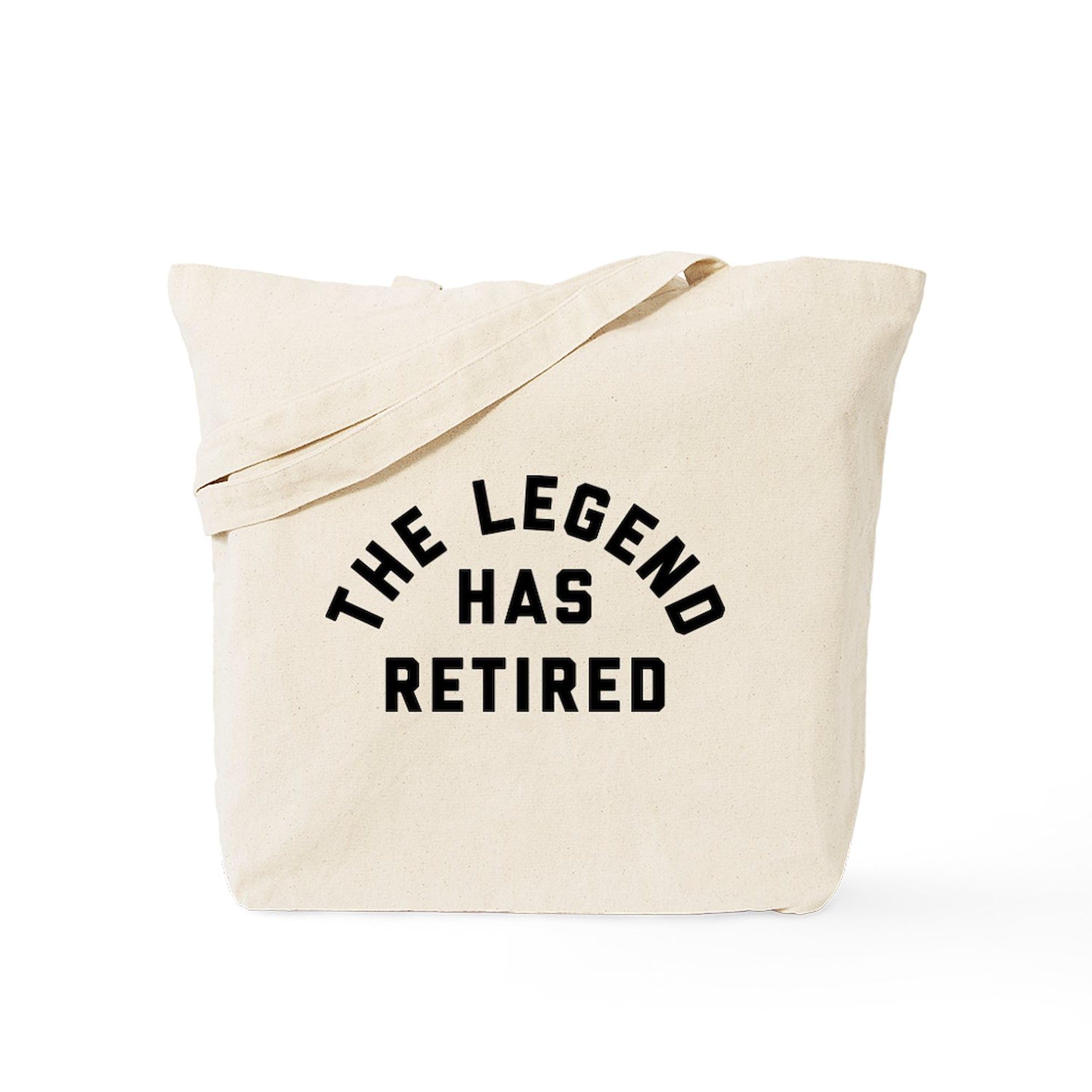 The Legend Has Retired Tote Bag - Natural Canvas Reusable Shopping Bag for Groceries, Beach & Everyday Use | Eco-Friendly & Durable