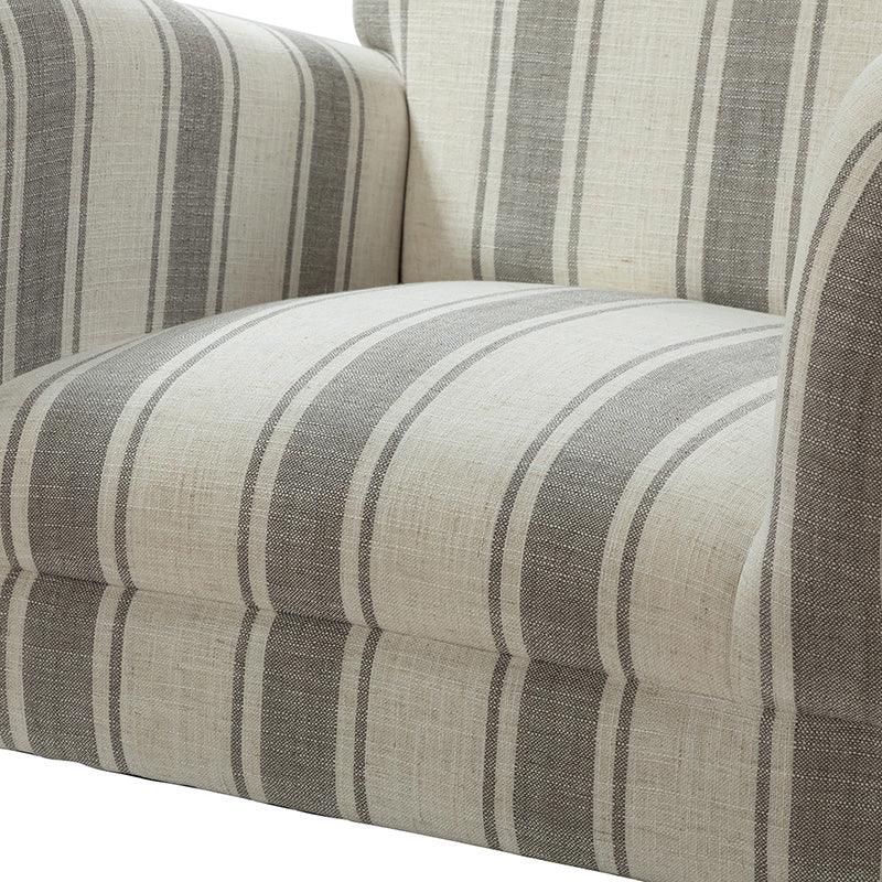 Quentin Upholstered Armchair - Modern Accent Chair for Living Room, Bedroom & Office - Comfortable Lounge Chair with Soft Fabric & Sturdy Wooden Legs
