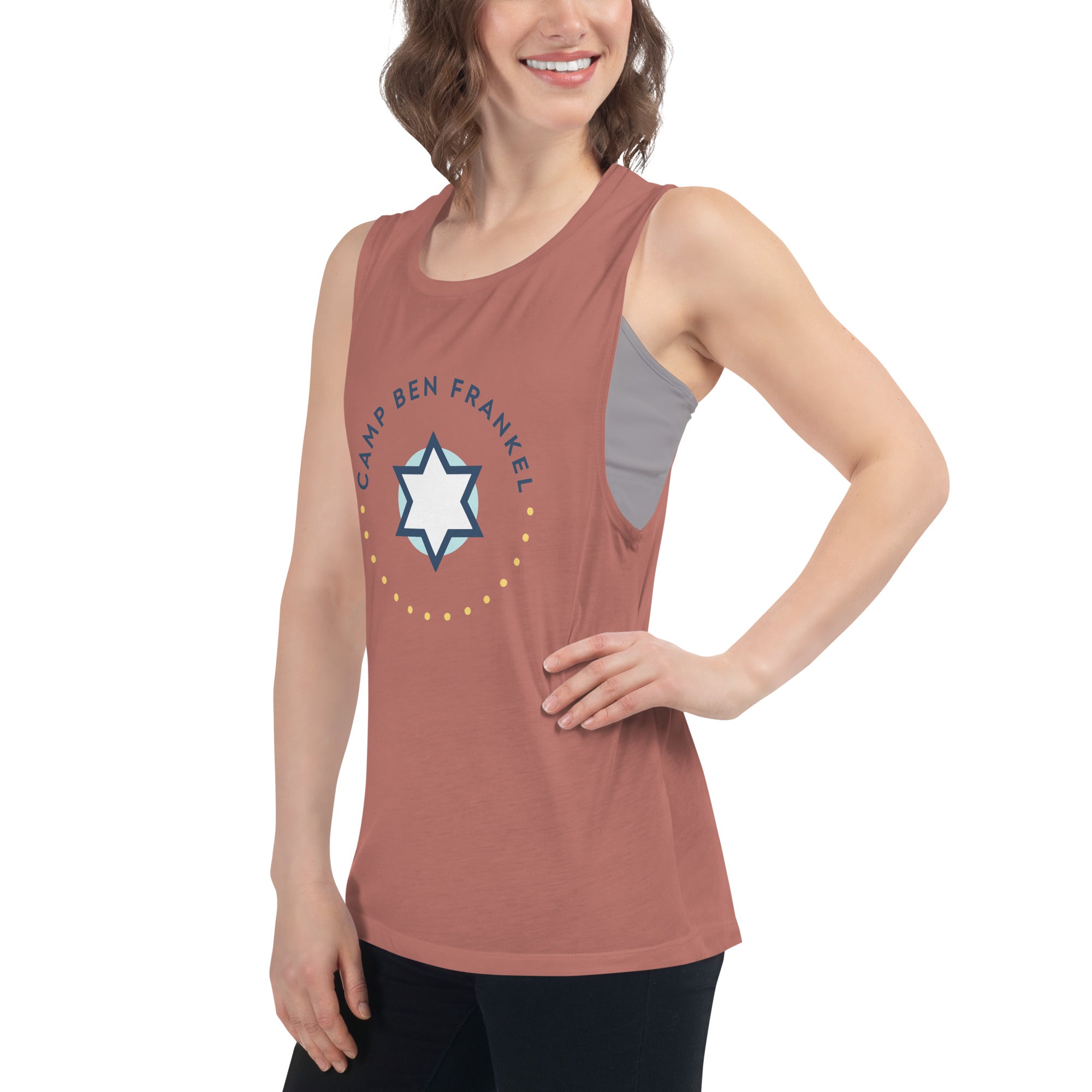 Ben Frankel Women's Muscle Tank Top - Comfortable & Stylish Workout Shirt for Gym, Yoga & Running