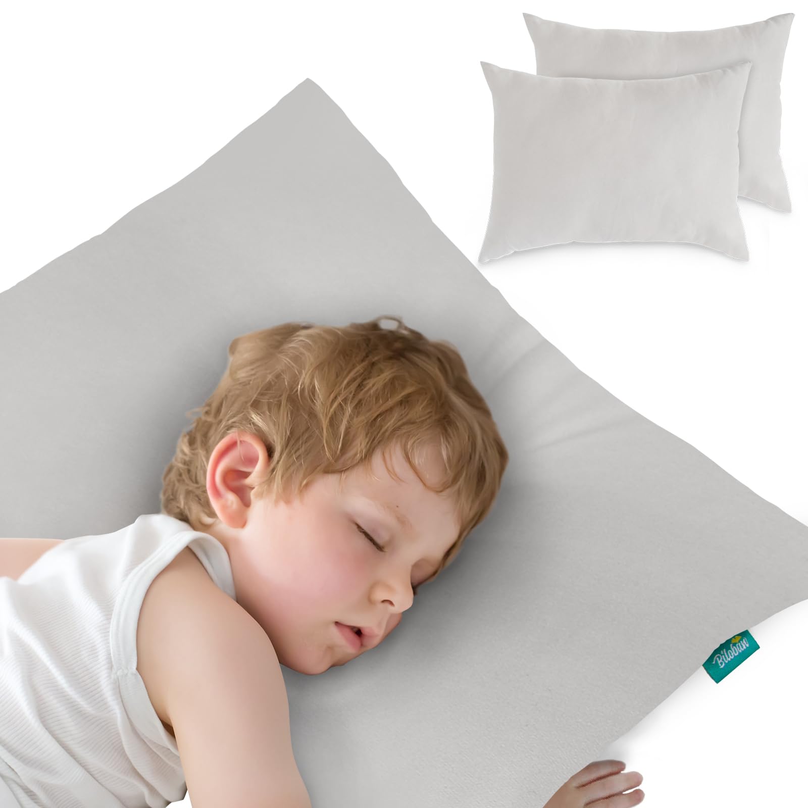 2 Pack Ultra Soft Kids Pillows for Sleeping - Breathable 14