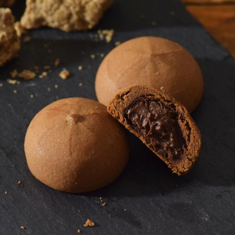 Premium Okashi Goten Chocolate Filled Kokuto Brown Sugar Manju - 8 Piece Japanese Dessert Box | Authentic Wagashi for Tea Time, Gift Giving & Asian Snack Lovers