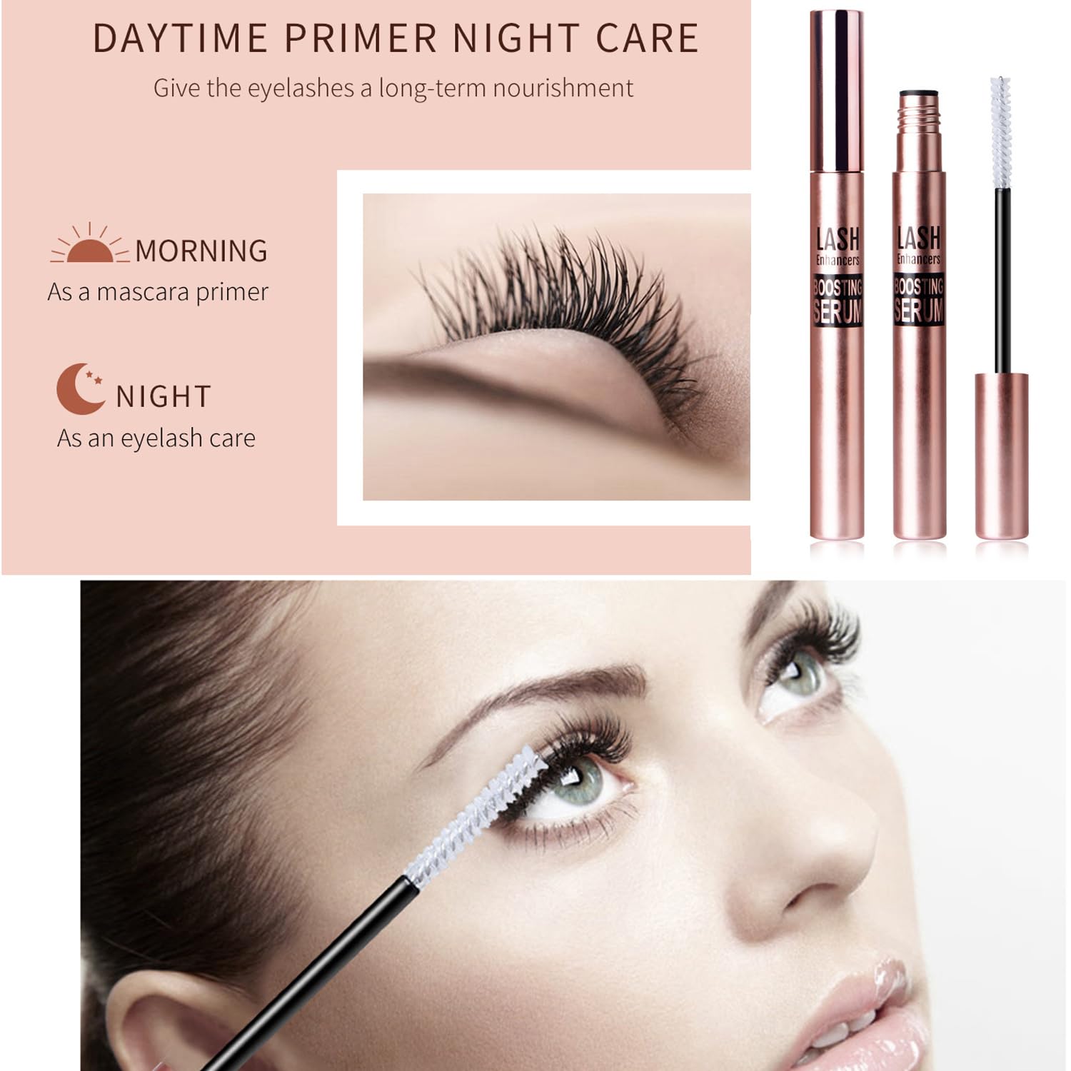 Eyelash Growth Serum for Longer, Thicker & Healthier Lashes - Natural Lash Enhancer for Fuller Eyelashes | Perfect for Daily Use, Special Occasions & Enhancing Natural Beauty