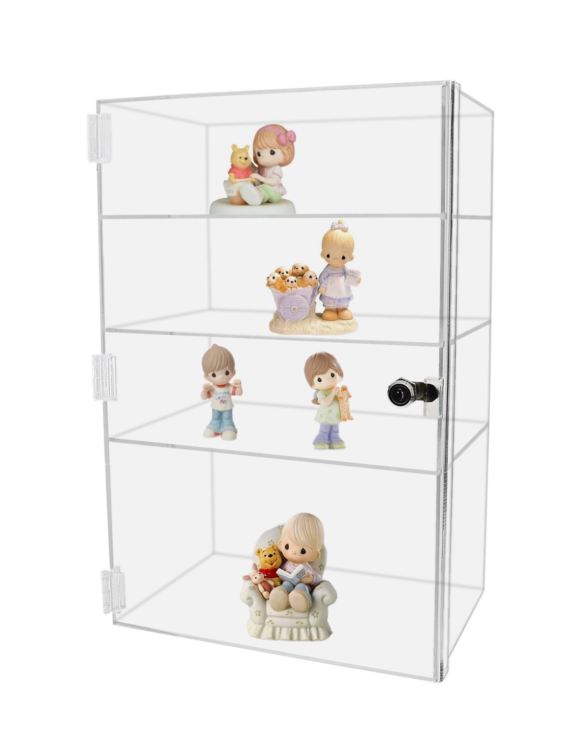 Acrylic Locking Vertical Cabinet with Keys - 12