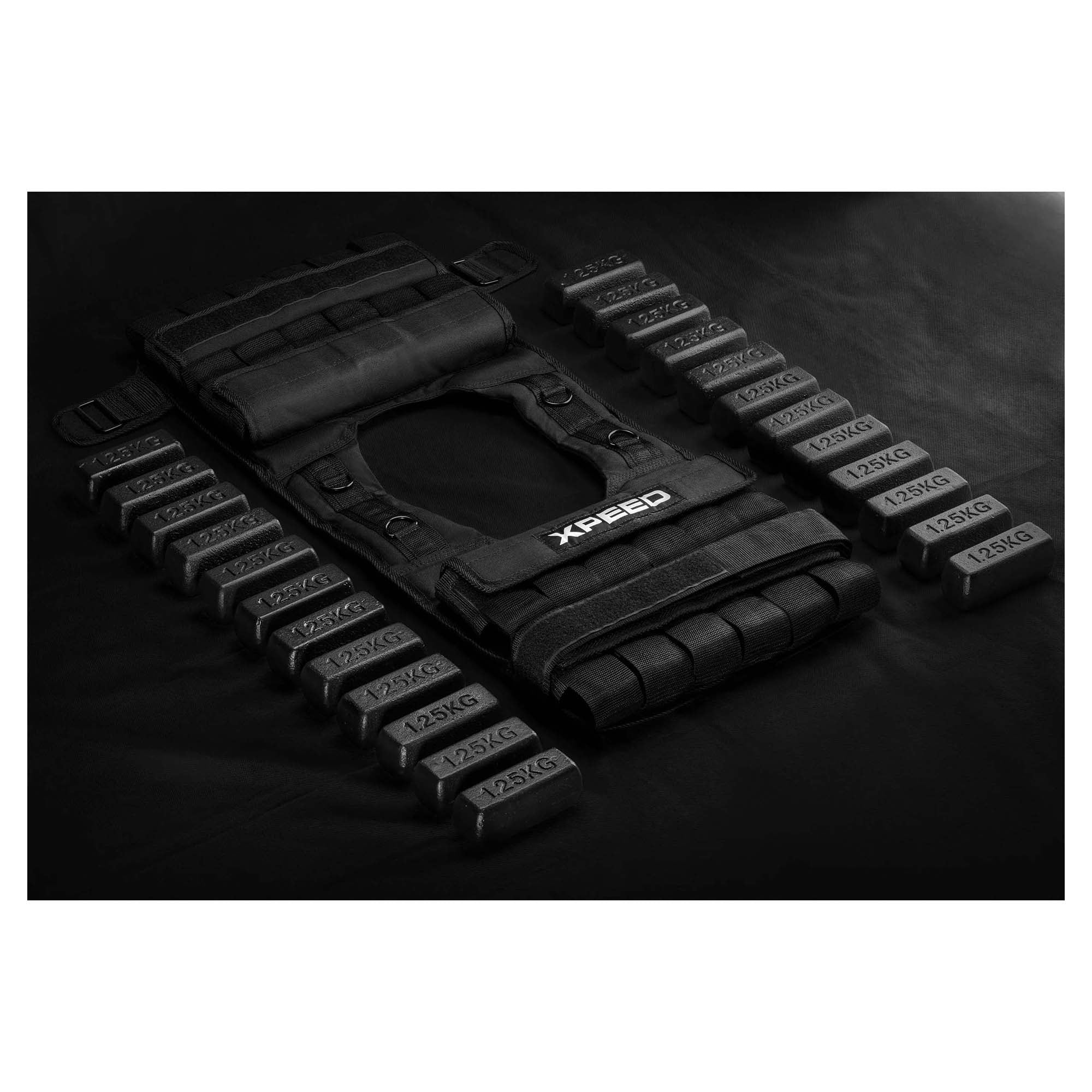 30kg Weighted Vest for Men & Women - Adjustable Fitness Training, Strength Workout, Running - Perfect for CrossFit, Gym, and Outdoor Exercise