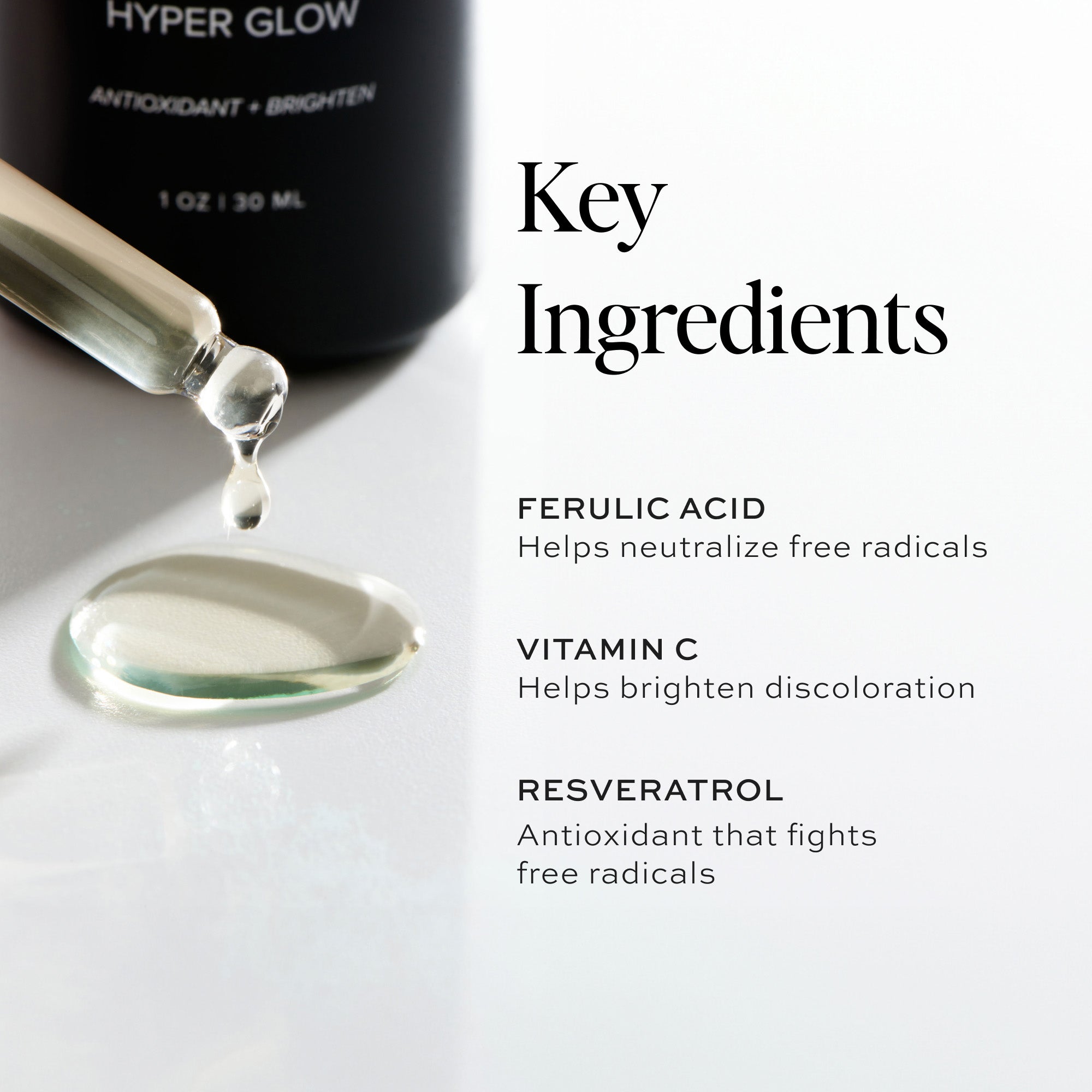 Hyper Glow® Vitamin C Serum for Face - Brightening & Anti-Aging Skincare - Perfect for Morning & Night Routine