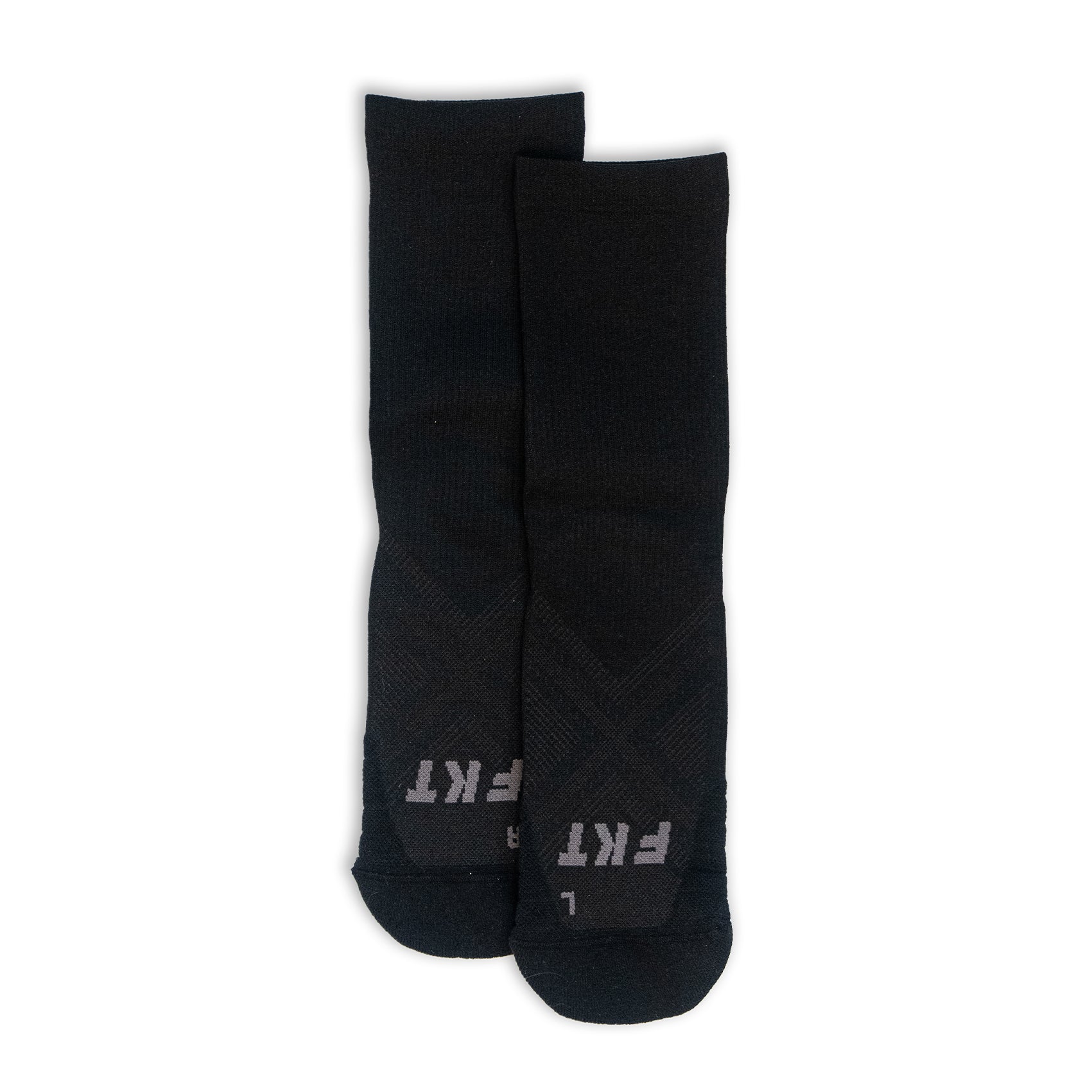 FKT Crew Length Running Socks for Men & Women - Moisture Wicking Athletic Socks for Marathon, Trail Running & Workouts - Comfortable Performance Socks for Sports & Fitness