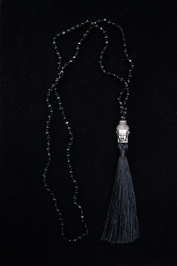 Buddha Necklace for Men & Women - Black Buddhist Pendant for Meditation & Spiritual Protection - Perfect for Yoga, Mindfulness & Daily Wear