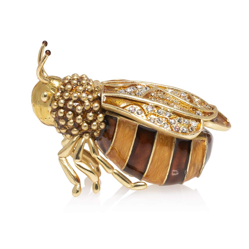 Jay Strongwater Winnie the Pooh Honey Bee Jewelry Box - Elegant Collectible Gift for Disney Fans, Home Decor & Jewelry Storage