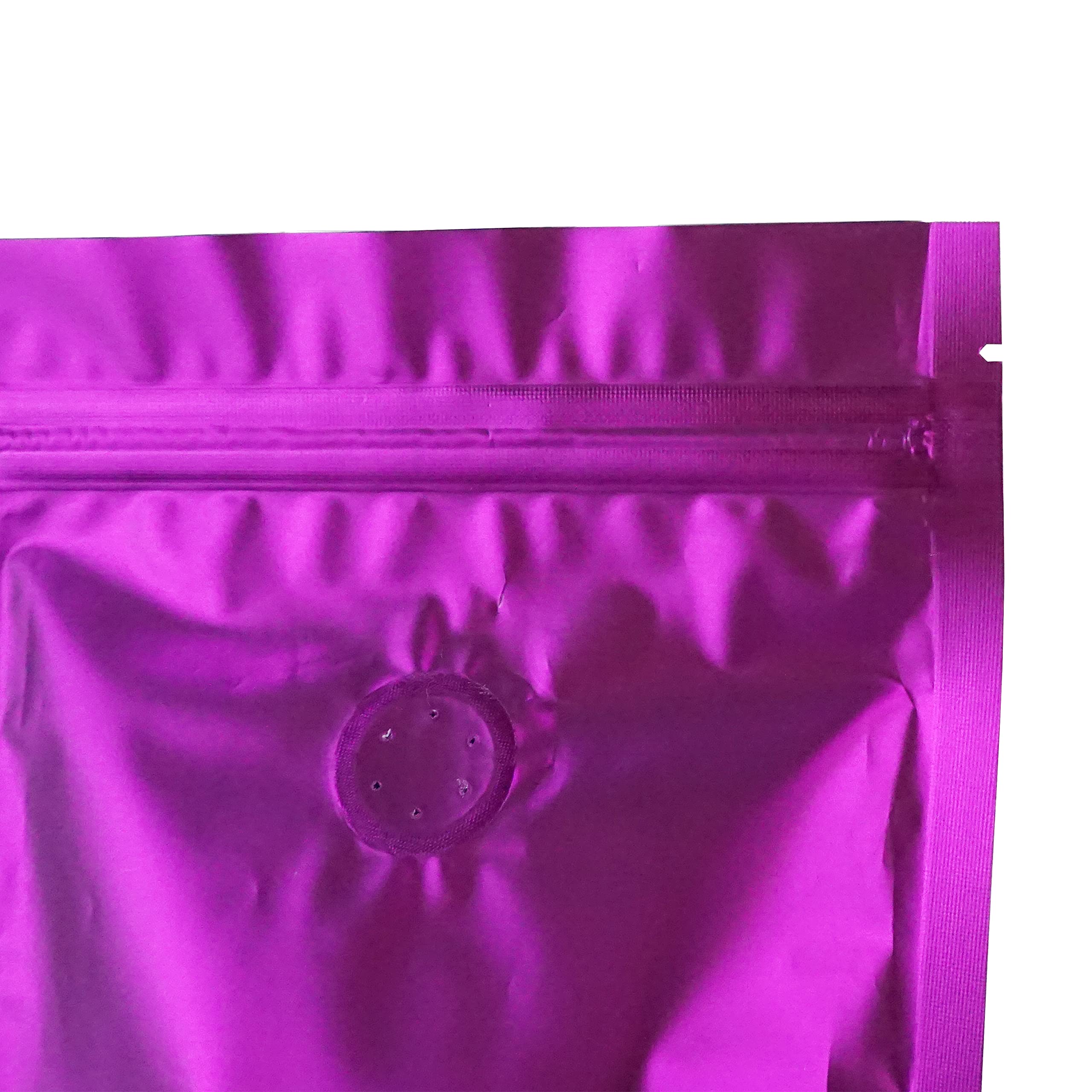 Premium Foil Coffee Bags with Zipper & Degassing Valve - Airtight Storage for Whole Bean & Ground Coffee (6oz, Purple, 50-Pack) - Perfect for Home Brewing, Coffee Shops & Gifting