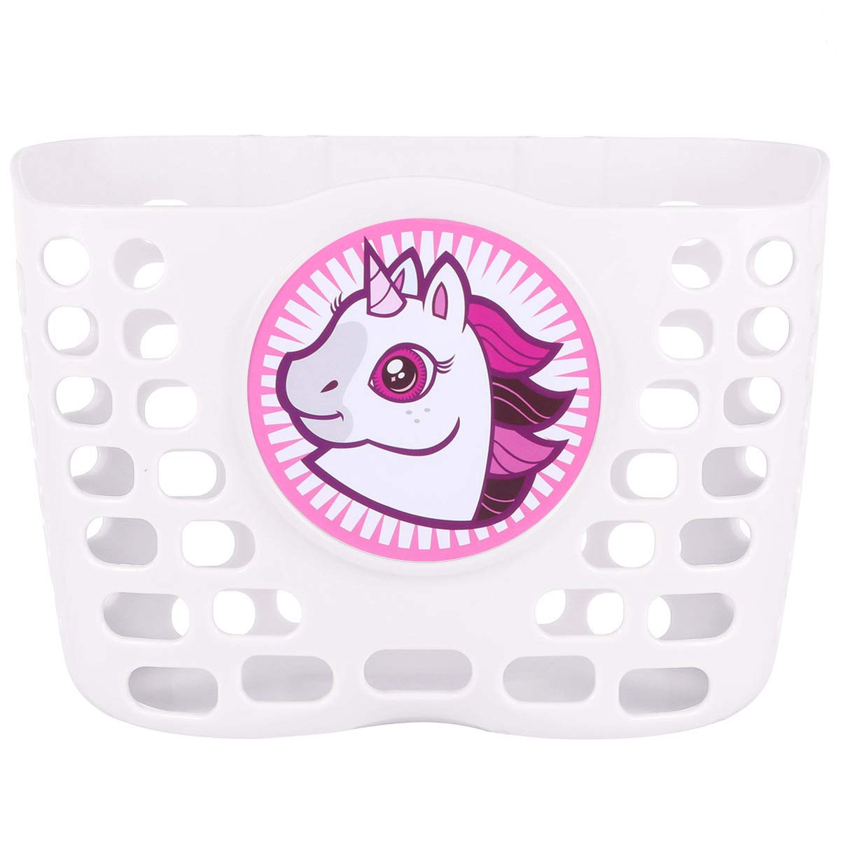 Dinosaur Kids Bike Basket - Front Handlebar Plastic Bicycle Basket for Boys & Girls - Durable Scooter Basket for Toddler & Children (Black) - Perfect for School, Park Rides & Outdoor Adventures