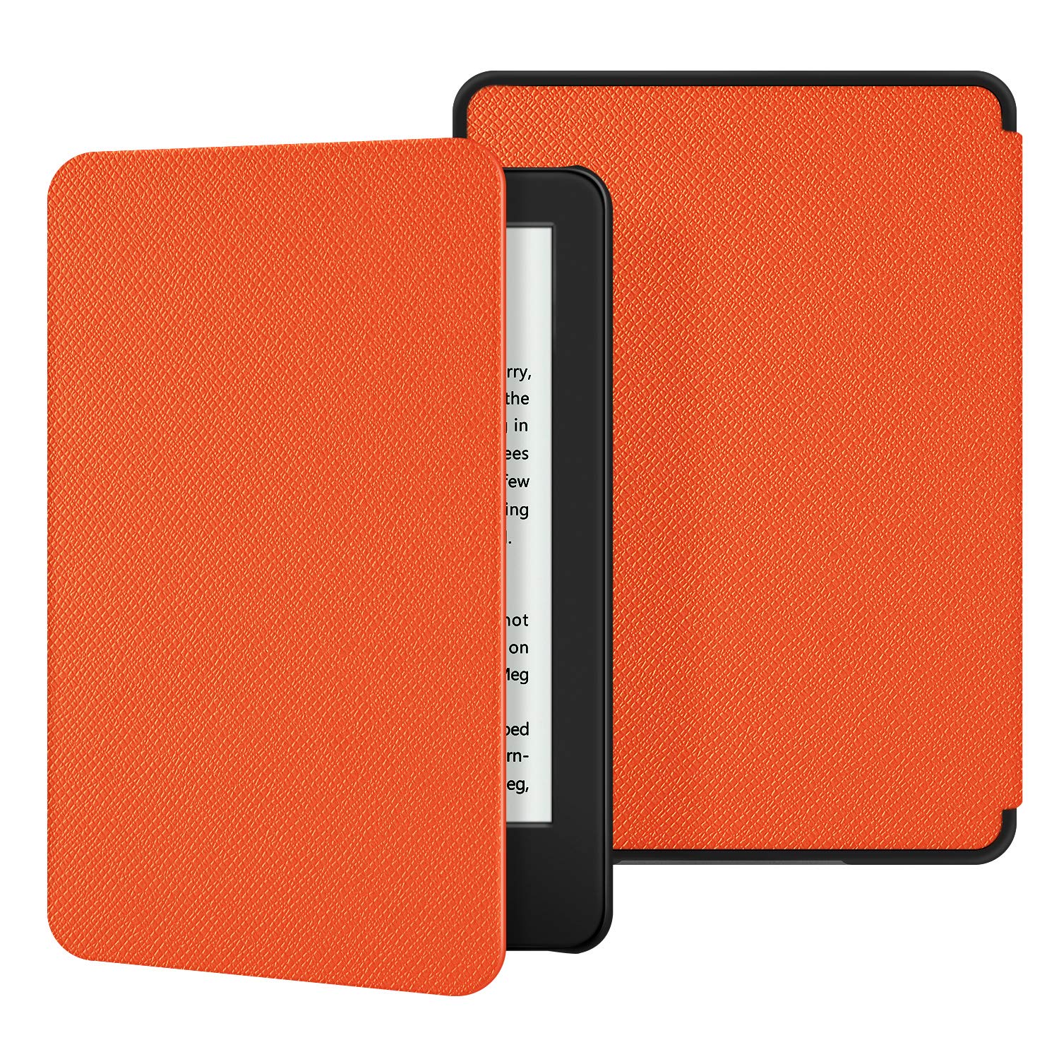 Ayotu Slim Protective Case for Kindle 10th Generation (2019 Release) - Lightweight Durable Cover with Auto Wake/Sleep Feature | Compatible with Amazon Kindle 10th Gen 2019 Model Only (Not for Paperwhite/Oasis/2022) | Orange Color | Perfect for Reading, Travel & Daily Use