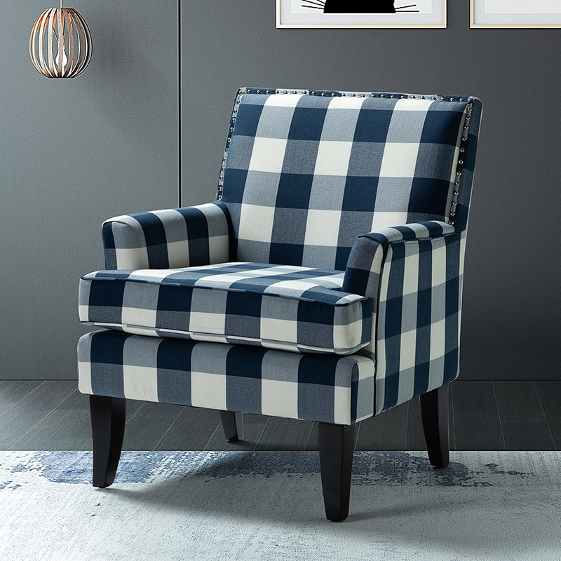Bradley Armchair - Modern Accent Chair for Living Room, Bedroom & Office - Comfortable Upholstered Lounge Chair with Sturdy Wooden Legs - Perfect for Relaxing, Reading & Decorating Your Home