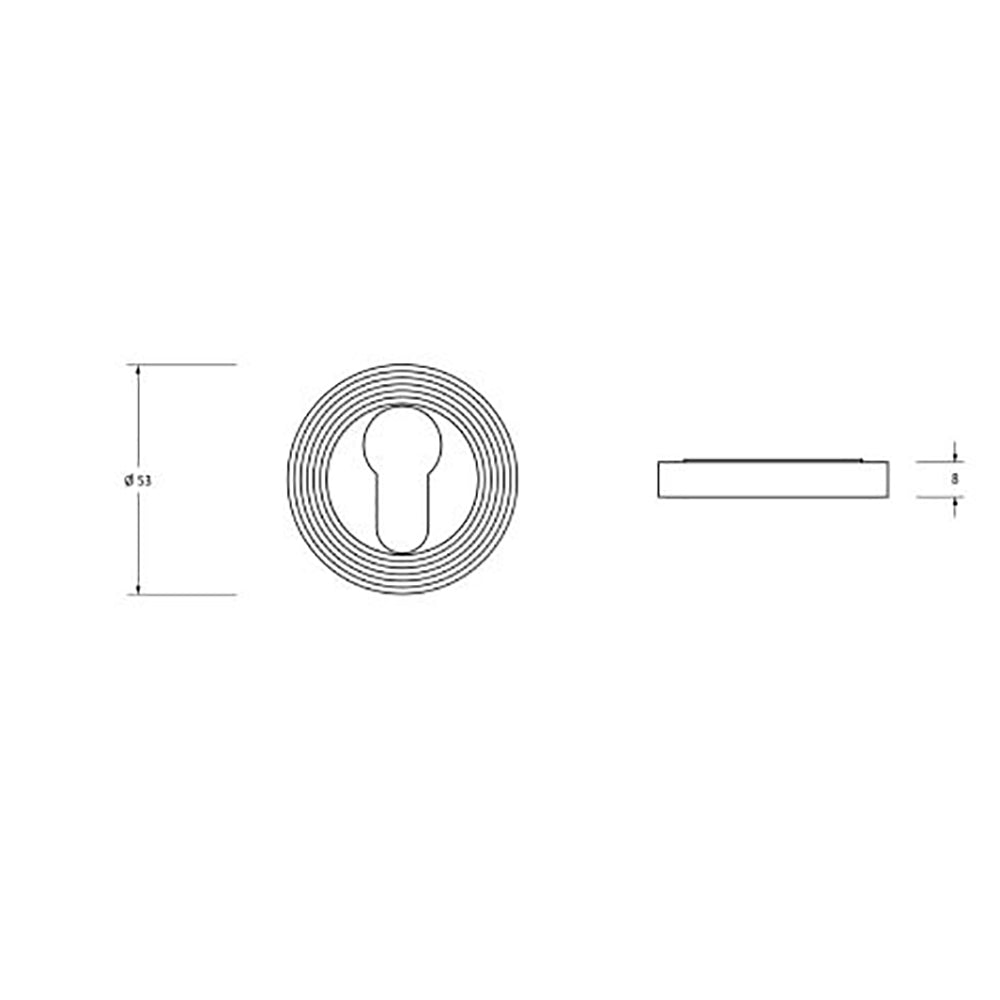 Stainless Steel Round Beehive Euro Escutcheon - Satin Finish Concealed Plate for Bathroom & Kitchen Faucets - Durable & Stylish Hardware for Home Renovation