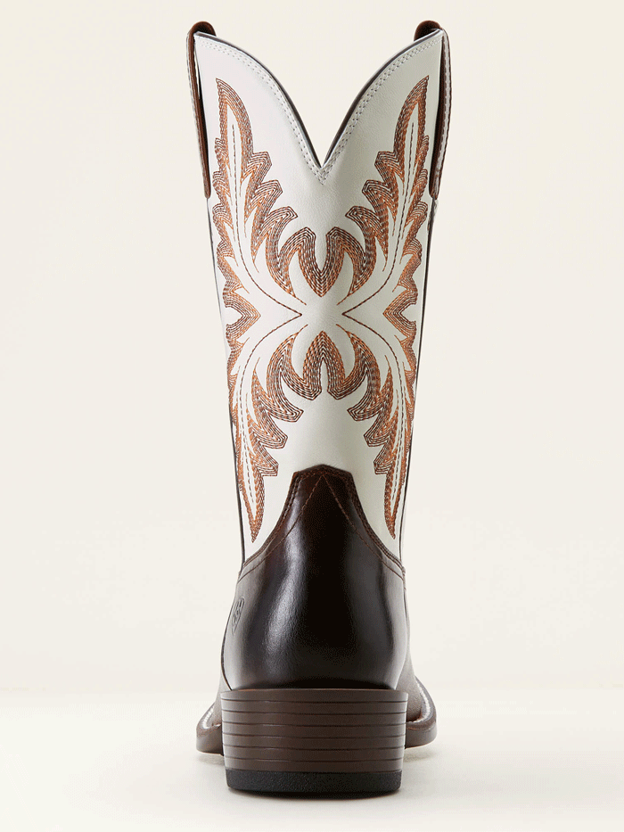 Ariat Men's Renegade Cowboy Boots - Western Work Boots for Men, Comfortable & Durable Leather Cowboy Boots in Crema Mahogany - Perfect for Ranch Work, Rodeo, and Country Fashion