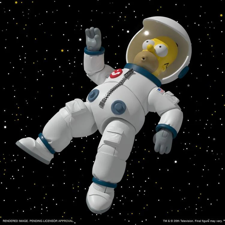 The Simpsons ULTIMATES! Deep Space Homer Action Figure - Collectible Toy for Fans, Perfect for Display & Gifts - Space-Themed Home Decor & Office Collectibles