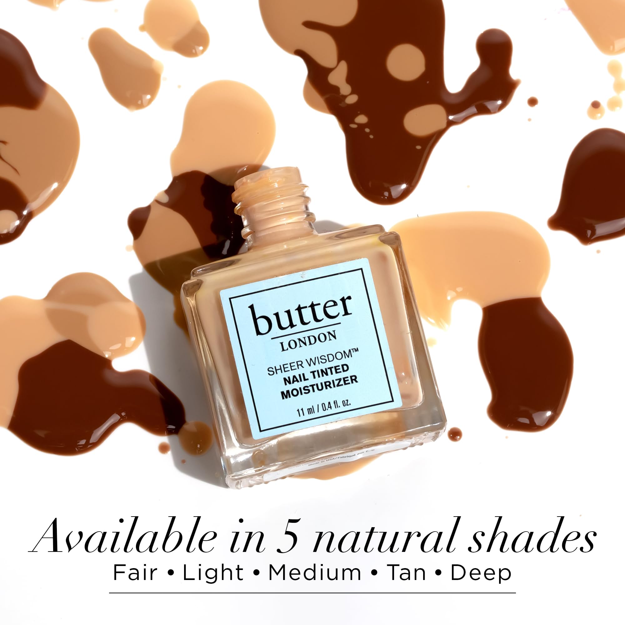 Butter London Nail Strengthener & Tinted Moisturizer - Repair Damaged Nails, Hardener for Stronger Healthier Nails - Vegan Nail Care Polish for Weak Brittle Nails - Perfect for Daily Use & Salon Treatments