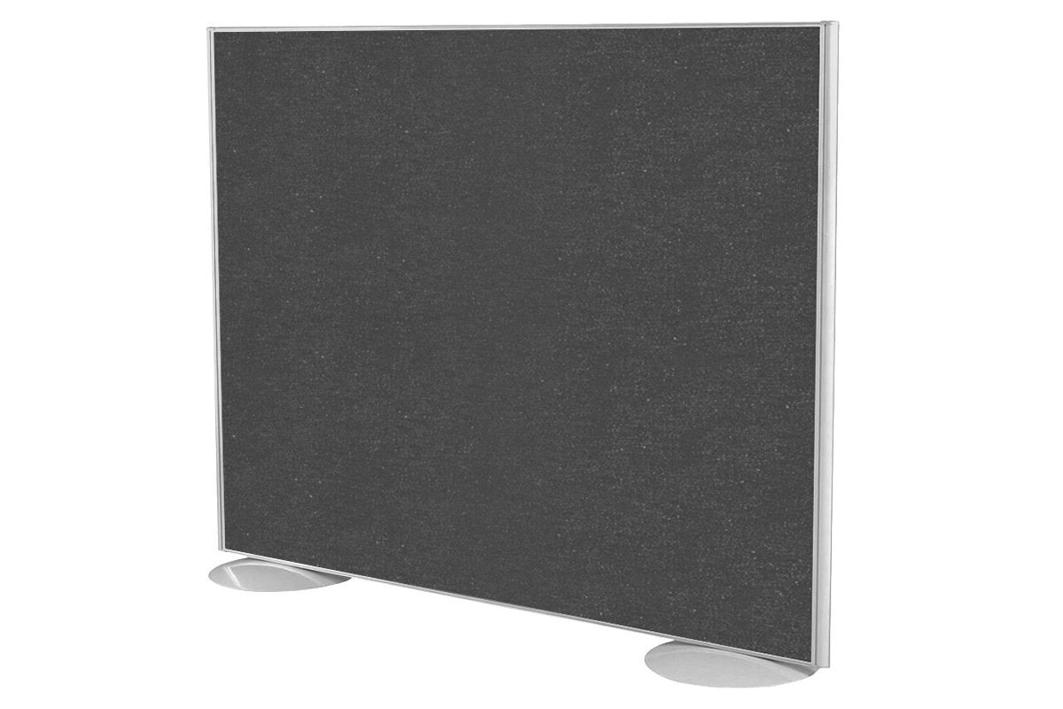 Freestanding Office Partition Screen - Fabric Panel with White Frame [1200H x 1200W] - Privacy Divider for Workspaces, Conference Rooms & Home Offices