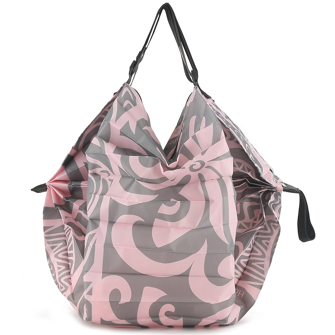Foldable Travel Bag Jazmine Tapa Tiare Grey - Lightweight & Compact Carry-On for Vacation, Beach, Shopping & Daily Commute