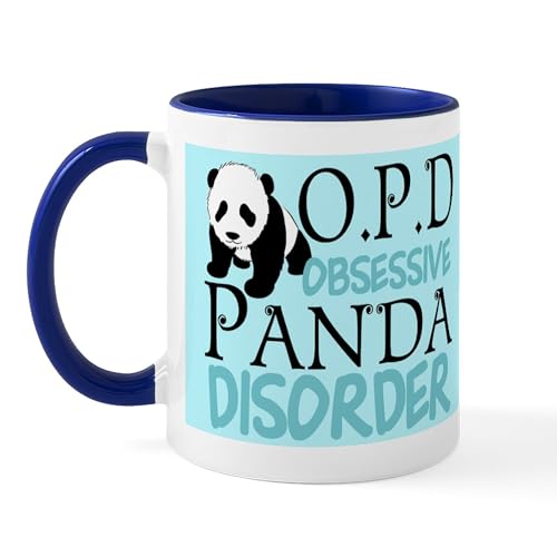 White/Navy Inside - Cute Panda Mug