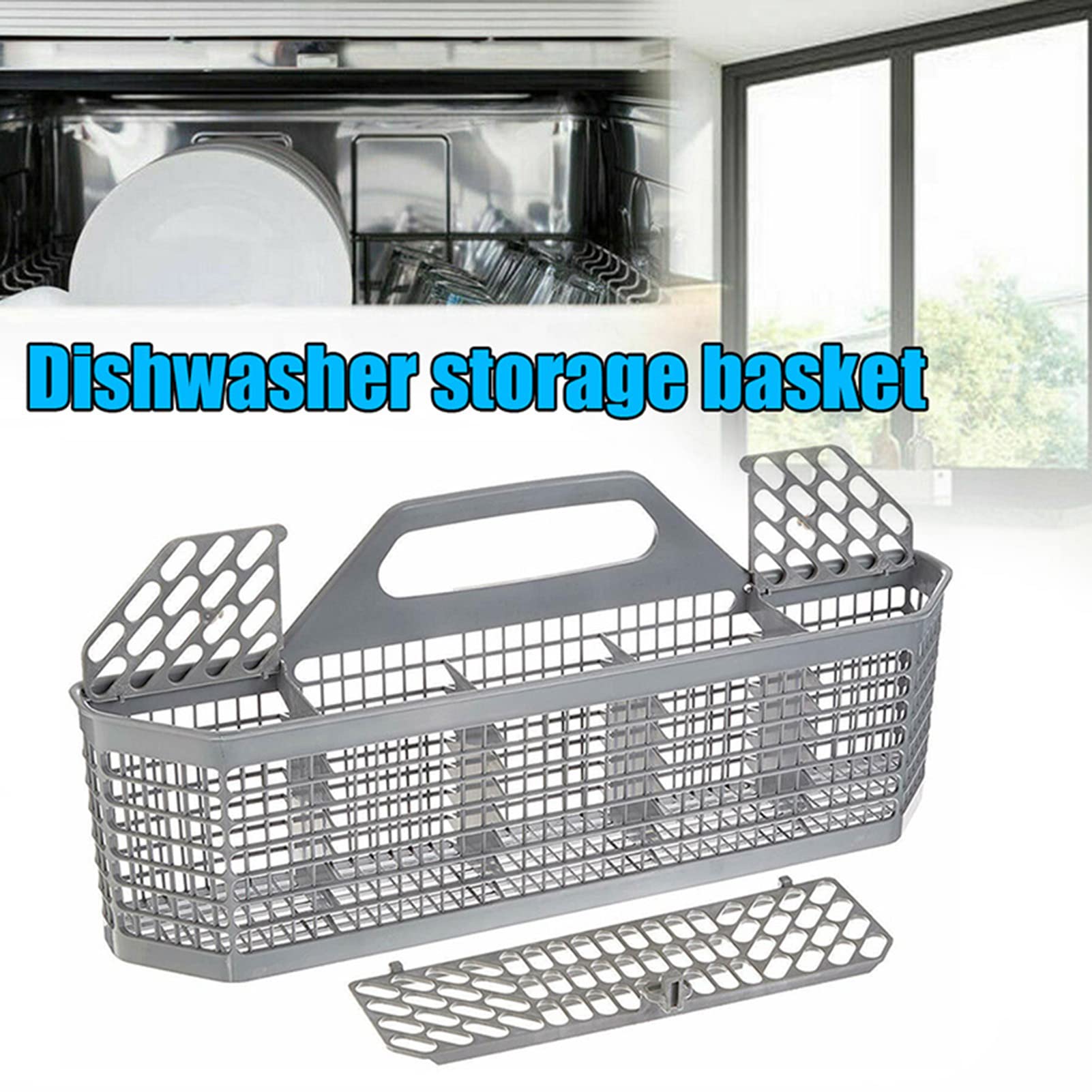 Universal Dishwasher Silverware Basket Replacement - Compatible with KitchenAid & Other Brands - Durable Cutlery Rack Organizer for Utensils & Small Items - Perfect for Kitchen, Restaurant & Home Dishwashing Needs