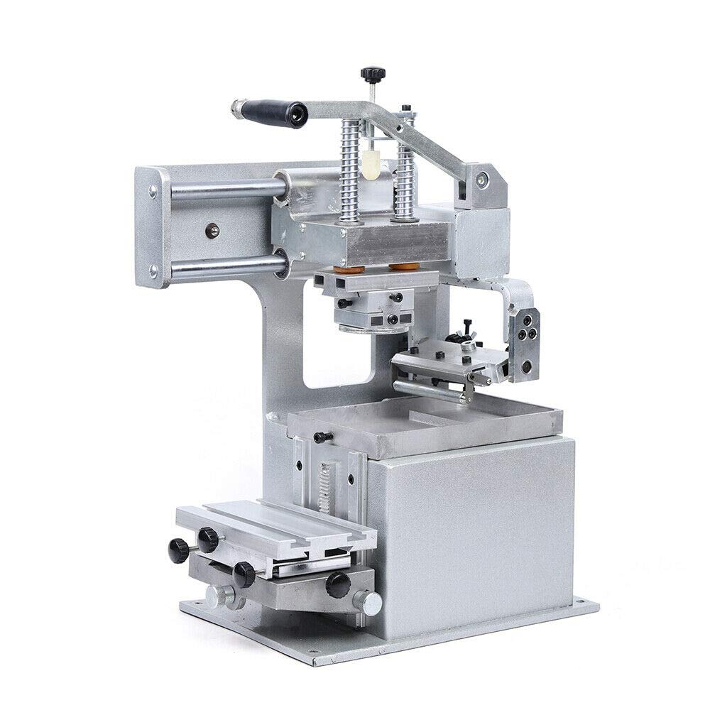 Manual Pad Printing Machine - Single Color Printer with Open Ink Dish System (65x65mm) for Sign & Logo Printing | Perfect for DIY Crafts, Small Business Branding & Product Customization