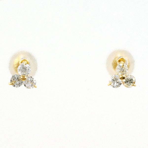 18K Yellow Gold Diamond Stud Earrings for Women - Elegant & Timeless Jewelry Gift for Anniversary, Wedding, or Special Occasions