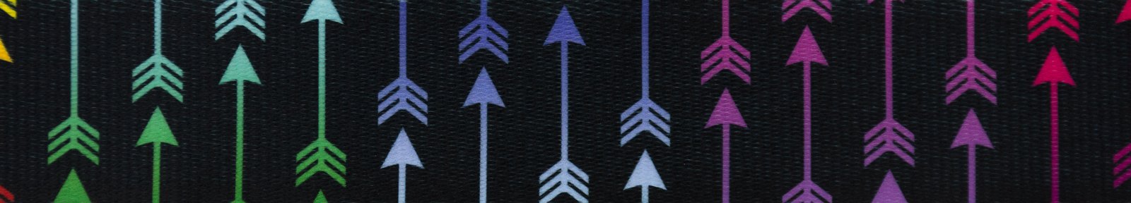 Country Brook Design - Vibrant Colorful Arrows Polyester Webbing for DIY Crafts, Dog Collars, and Outdoor Gear Accessories