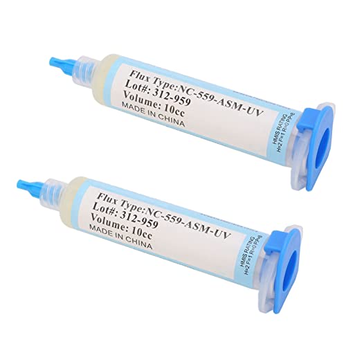 2Pcs BGA Solder Oil Syringe Flux Paste for PCB Repair & Maintenance