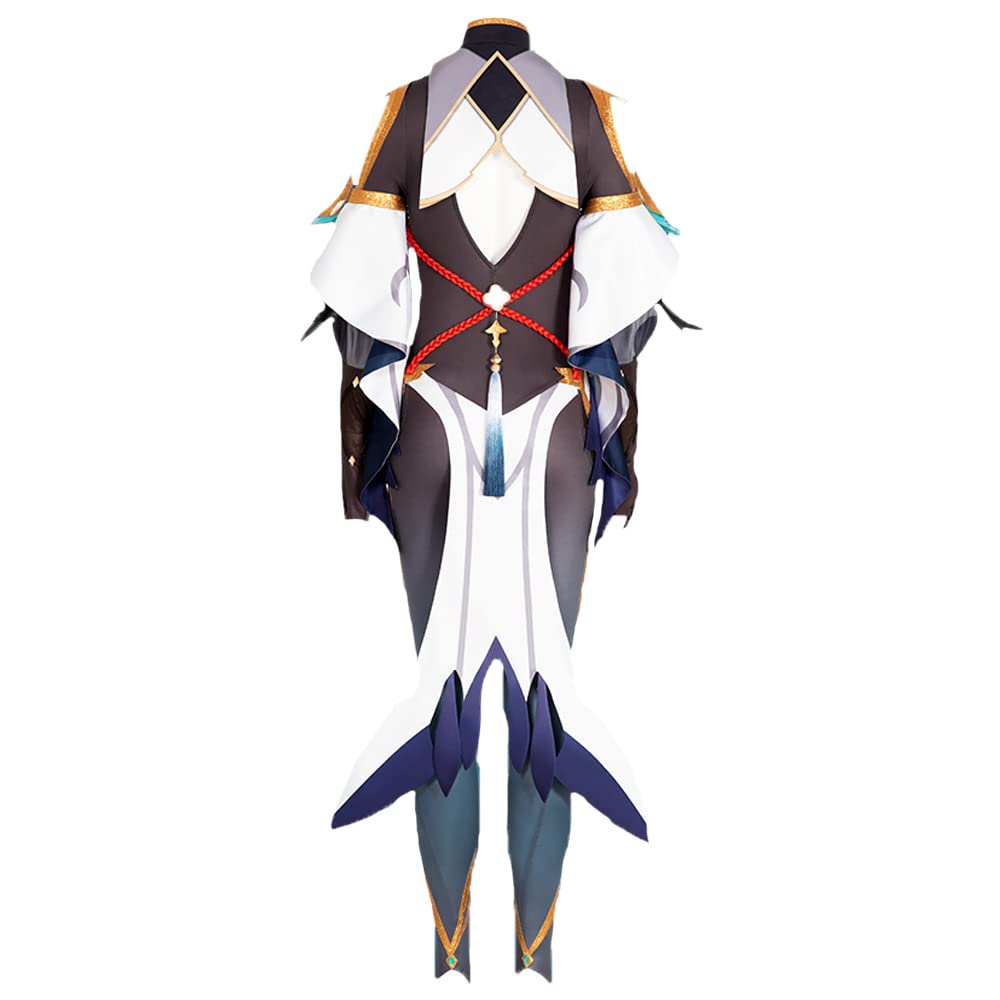 Genshin Impact Shenhe Lonesome Transcendence Cosplay Costume - Official Character Outfit for Halloween, Anime Conventions & Cosplay Events