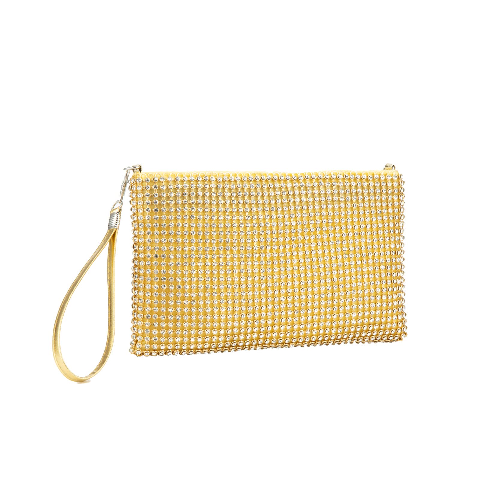 Sparkling Mesh Clutch Purse for Women - Elegant Crystal Evening Wristlet Bag with Phone Pocket | Perfect for Parties, Weddings & Date Nights