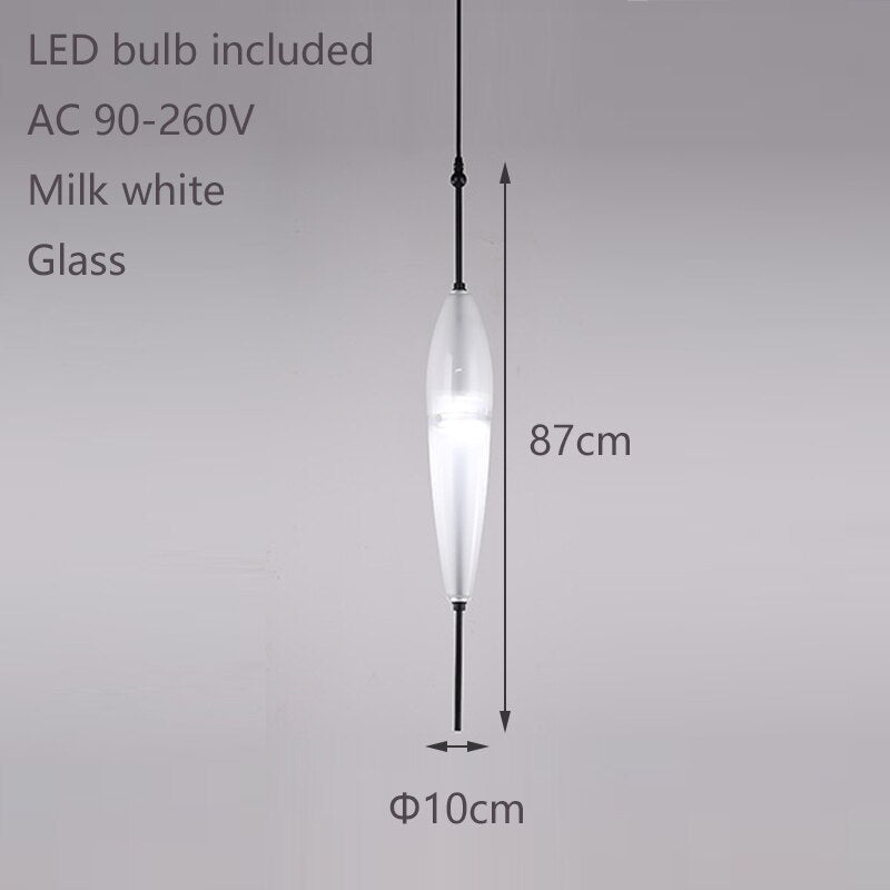 Tear Drop Glass Pendant Lights - Modern Dimmable Chandelier for Living Room, Dining Room, Bedroom & Kitchen | Elegant Hanging Ceiling Light Fixture