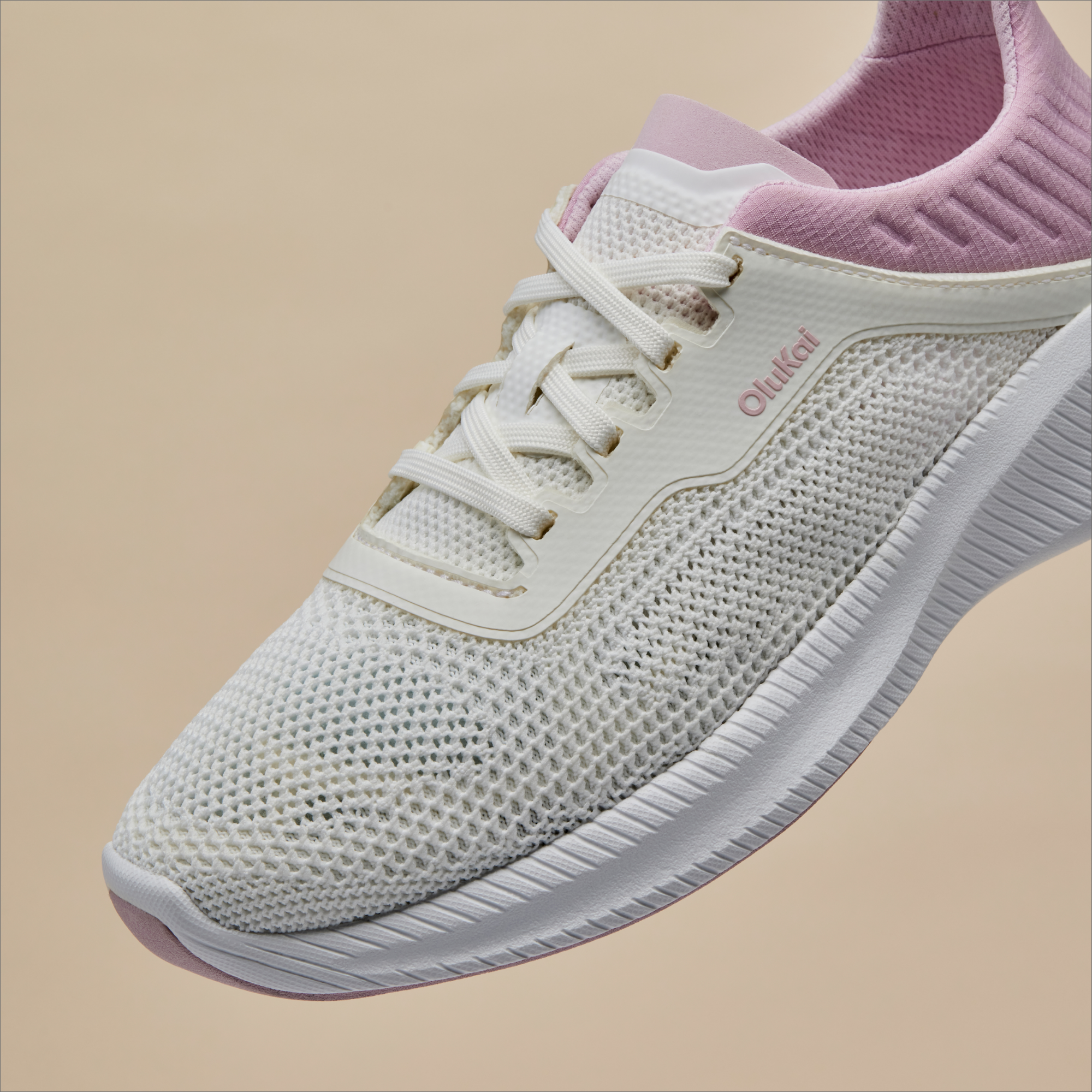 Island Hopper Women's Casual Sneakers - Bright White & Cotton Candy Color Block Design | Comfortable Walking Shoes for Travel, Work & Everyday Wear