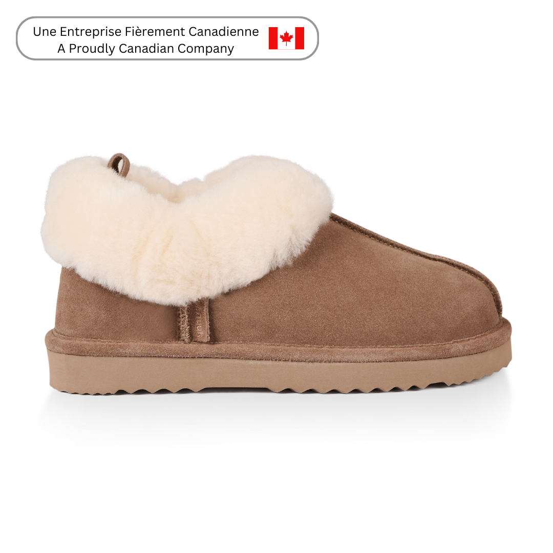 Willow Women's Cozy Memory Foam Slippers - Soft Indoor House Shoes for Comfort & Warmth, Perfect for Relaxing at Home, Lounging & Cold Floors (Taupe)