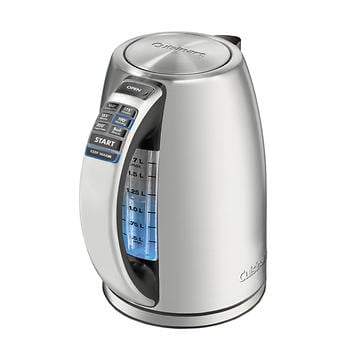 Cuisinart Perfect Temp Programmable Electric Kettle PK-34 - Stainless Steel, Refurbished with Warranty - Ideal for Home, Office & Tea/Coffee Brewing