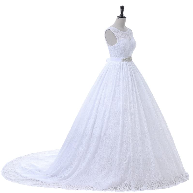 Elegant Women's Ball Gown Lace Bridal Wedding Dress - Perfect for Formal Events, Prom, Evening Gala & Special Occasions