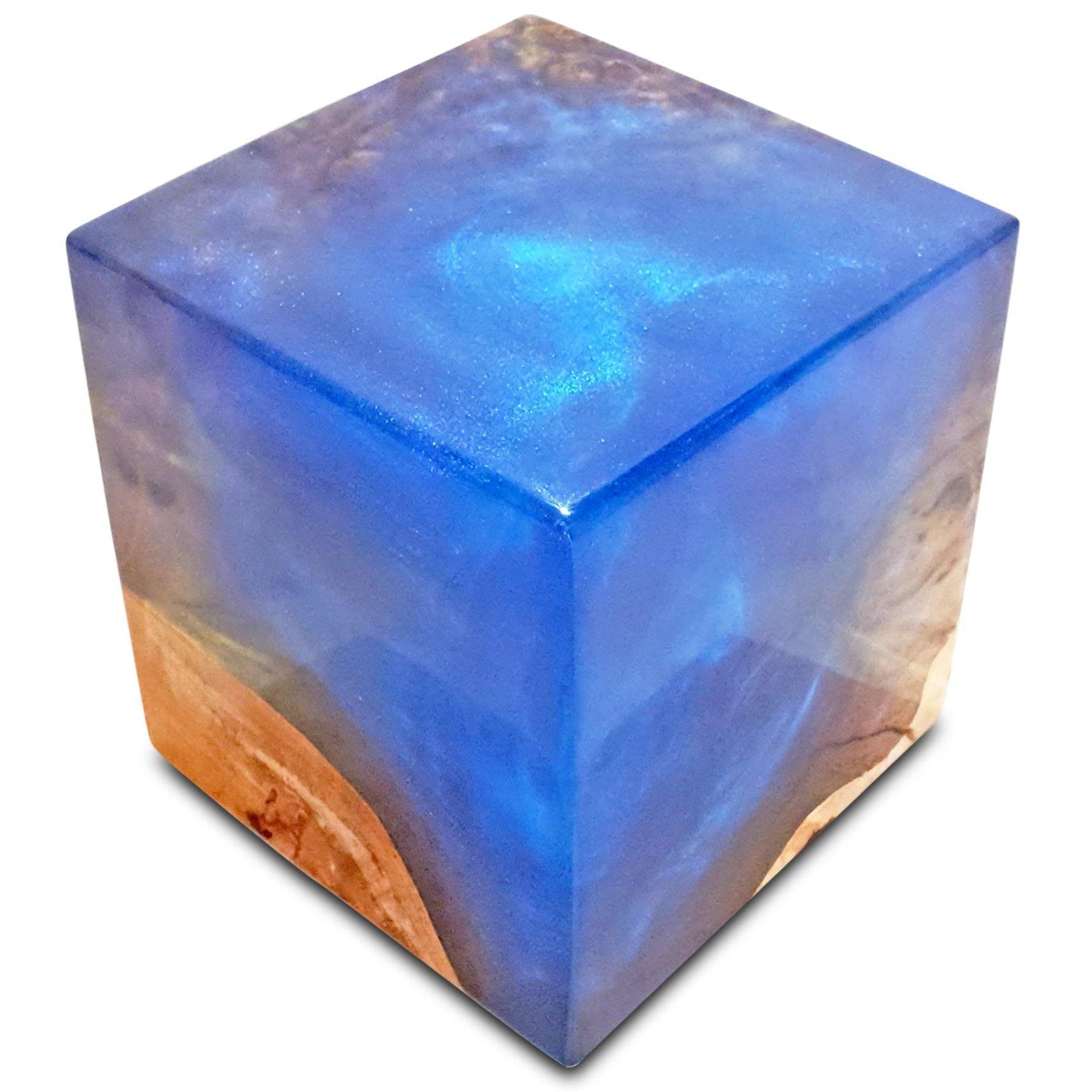 Blue Decorative Cube Storage Box - Stylish Home & Office Organization for Jewelry, Keys, and Small Essentials