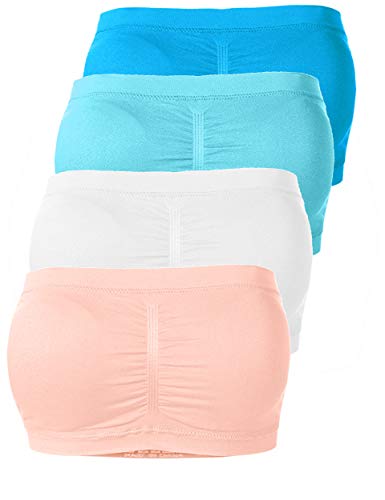 TL Strapless Bras for Women - Seamless Padded Bandeau Bra, Comfortable Tube Top Bralette for Everyday Wear, Wedding, and Special Occasions