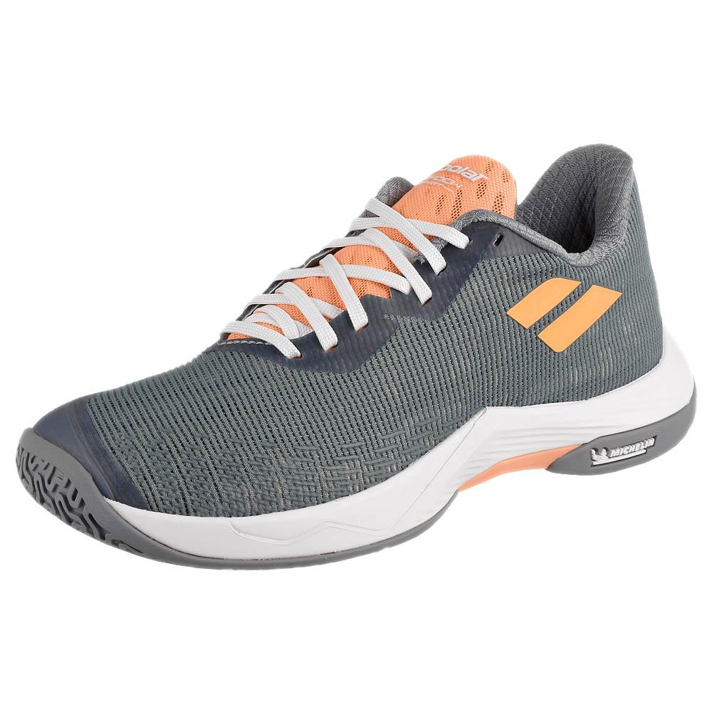 Babolat Women's Shadow Spirit 2 Tennis Shoes - Grey/Coral - Lightweight & Comfortable for Court Play, Training & Casual Wear