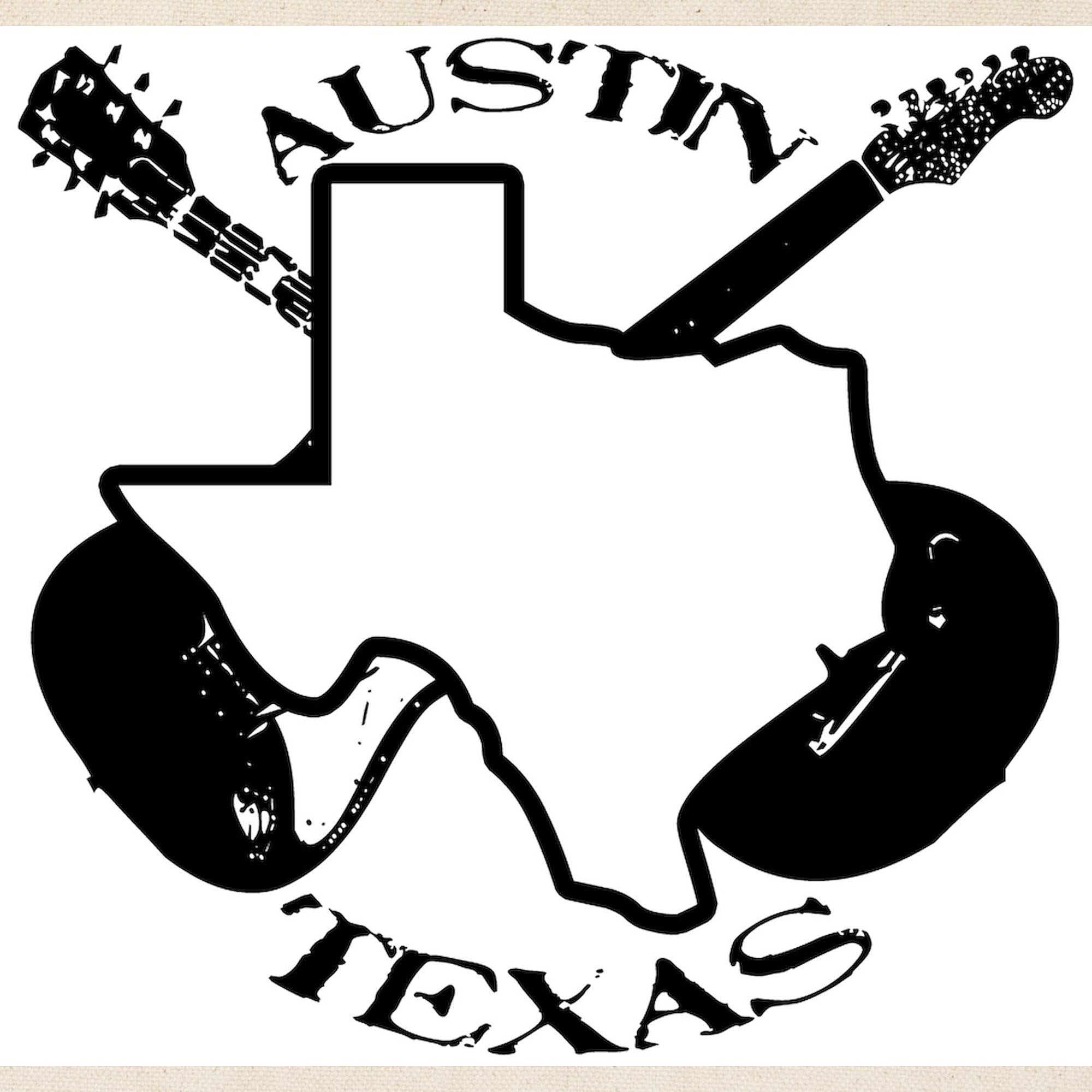 Austin Texas Guitars Canvas Tote Bag - Eco-Friendly Reusable Shopping Bag for Groceries, Beach & Daily Use