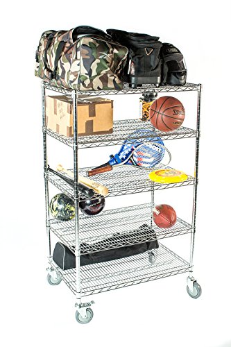 Omega 5-Tier Heavy Duty Wire Shelving Unit - 14